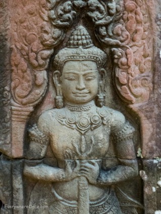 Carving in Ta Prohm Angkor Wat